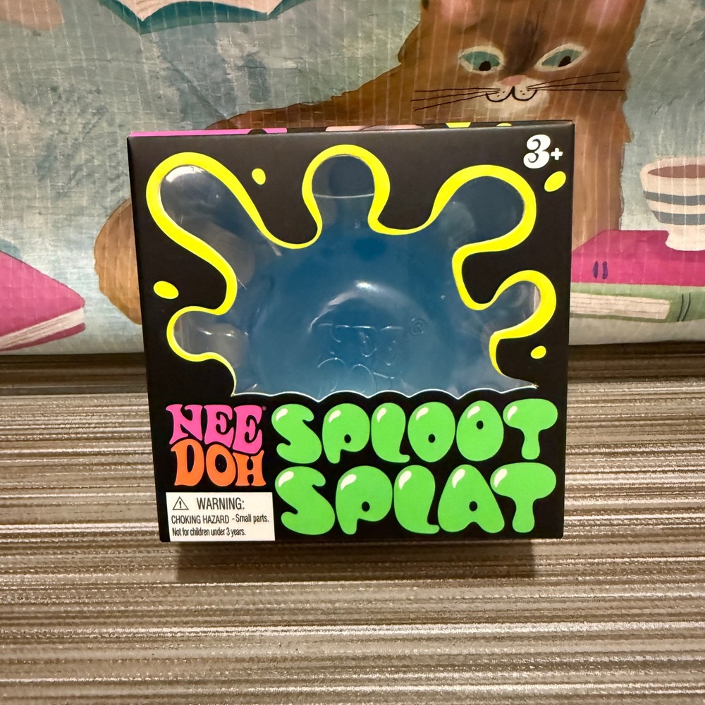 Schylling NeeDoh Sploot Splat Blue Sensory Fidget Toy New